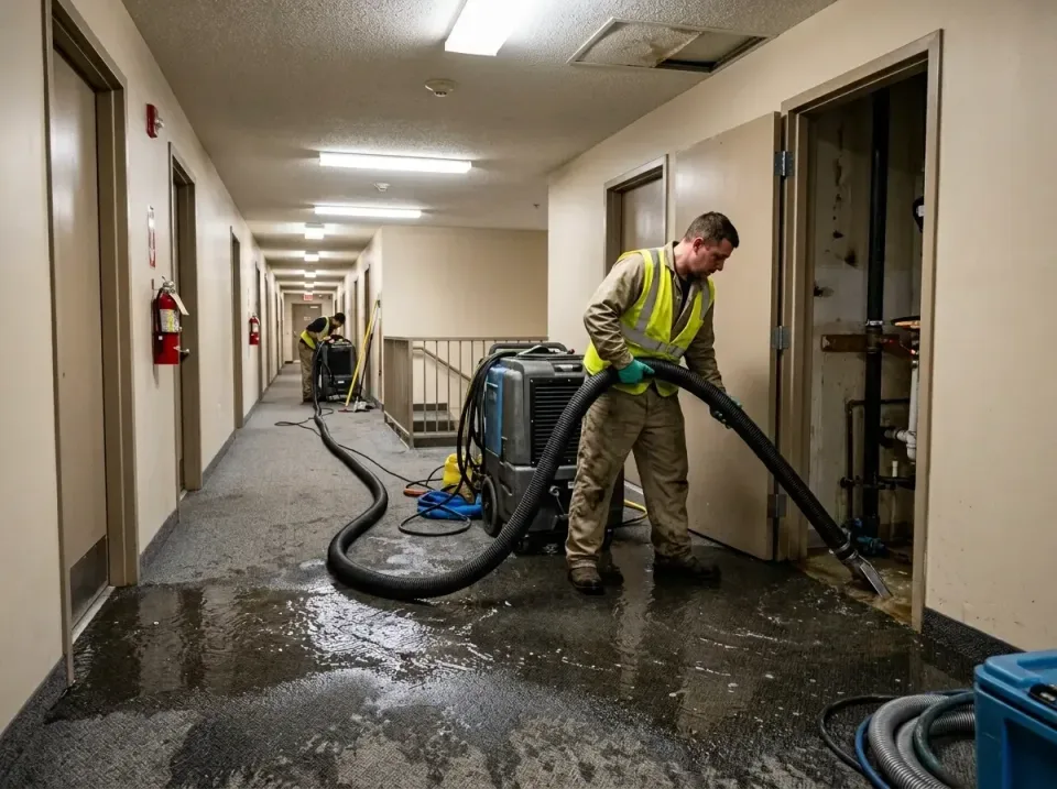 multi-unit-apartment-hallway-f-005 — frequently asked questions, Emergency Burst Pipe Water Extraction & Removal in Homewood…